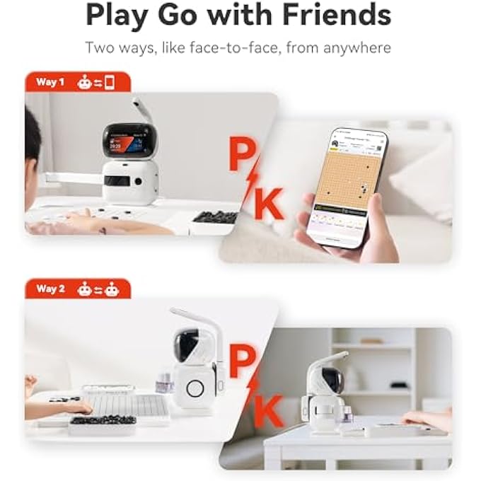 rayihni SENSEROBOT GO PROFESSIONAL  SMART GO BOARD WITH ROBOT ARM, 23 AI LEVELS FOR ALL LEVELS, APEX DUEL, REAL TIME PARTY ANALYSIS, WI-FI OTA UPDATES - Image 4